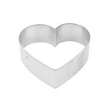 Molde de aluminio forma de corazón para galleta 3 in