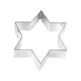Molde de aluminio forma de estrella para galleta 1 x 2.75 x 3 in