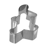 Molde de aluminio forma de niño para galleta 3 in