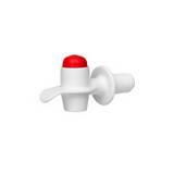 Válvula blanca con botón rojo para termo igloo