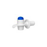 Válvula blanca con botón azul para termo igloo