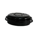 Asador ovalado negro or-13