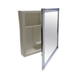 Gabinete para baño con espejo 33x38 cm blanco