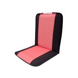 Respaldo negro y rojo de tela para asiento de carro