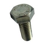 Tornillo hexagonal de acero inoxidable 3/8 16 x 1