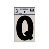 Letra q 3 pulg reflectiva