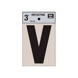 Letra v 3 pulg reflectiva