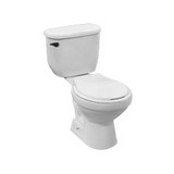 Inodoro redondo blanco 2 pzas