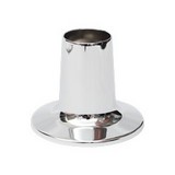 Flanger cromado para vástago de ducha
