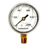 Manómetro 1000 psi 2.1/2 pulg con glicerina