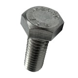 Tornillo hexagonal 3/8x3 pulg inoxidable rosca ordinaria