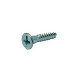 Tornillo para madera cabeza plana zinc 6 x 1/2