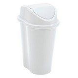 Papelero 5 lts blanco swing rimax