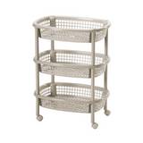 Organizador plástico de 54.5 x 39.5 x 71.5 cm color beige