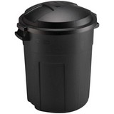 Basurero con tapadera negro 20 gal