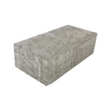 Adoquin concreto bicapa 6x10x20cm gris
