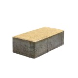 Adoquin concreto bicapa rectangular 6x10x20cm amarillo