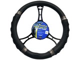 Cobertor para timon de auto 38 centimetros negro/g