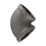 Codo hierro negro a 90° de 2 pulg (50.8 mm)