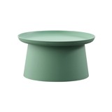 Mesa moderna plastica redonda 70.5x34cm verde
