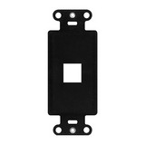 Soporte placa 1 salida negro