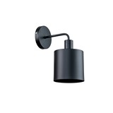 Lámpara para pared 1 l 40 w 12x23x20.5 cm negra