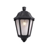 FAROL PARA EXTERIOR A LA PARED NEGRO E27 6W
