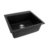 Fregadero de cuarzo negro 1 poceta