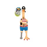 JUGUETE PARA PERRO POLLO PIRATA CAPITAN JACK RUFFIN