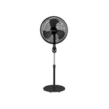 VENTILADOR DE PEDESTAL NEGRO CONTROL REMOTO 18 PULG (45.72 cm)