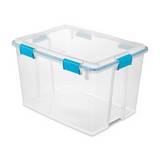 Caja organizadora de plastico 76 l gasket box clip azul acuario