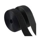 Velcro adhesivo color negro de 2.54 cm (1 pulgada)