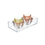 Caja organizadora plastica 4x8x2pulg clarity