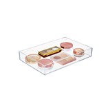 Caja organizadora plastica 8x12x2pulg clarity