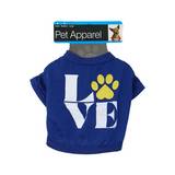 Camisa para perro talla s keep calm azul con rojo