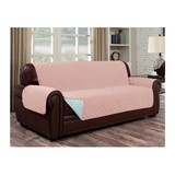 Cobertor reversible para sofa rose teal 3 plazas