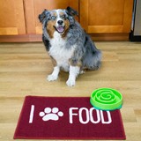 Alfombra para mascota i love food