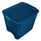 Caja organizadora azul de 26 gal