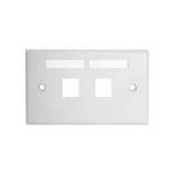Placa frontal de sobreponer 2 red blanco