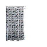 Cortina para baño 180x180 cm diseño flechas mesa