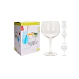 Copas de vidrio para vino lina 154709 18 pzas