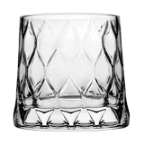 Vaso de vidrio whisky 10 oz leafy