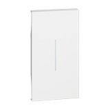 Cubre tecla para interruptor doble 1 módulo blanco