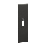 Cubre tecla para toma usb 1 módulo negro