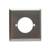Placa para toma de seguridad cuadrada metal