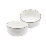 Bowl ceramico para servir safford blanco 2 pzas