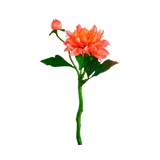 Flor artificial dahlia color sandía 13.5 in