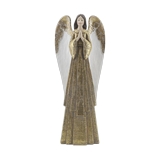 Figura navideña angel 34.60 centimetros dorado
