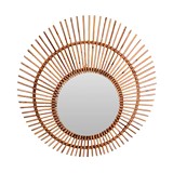 Espejo decorativo 90x3cm bambu redondo dia