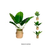 Planta artificial 46cm en canasta